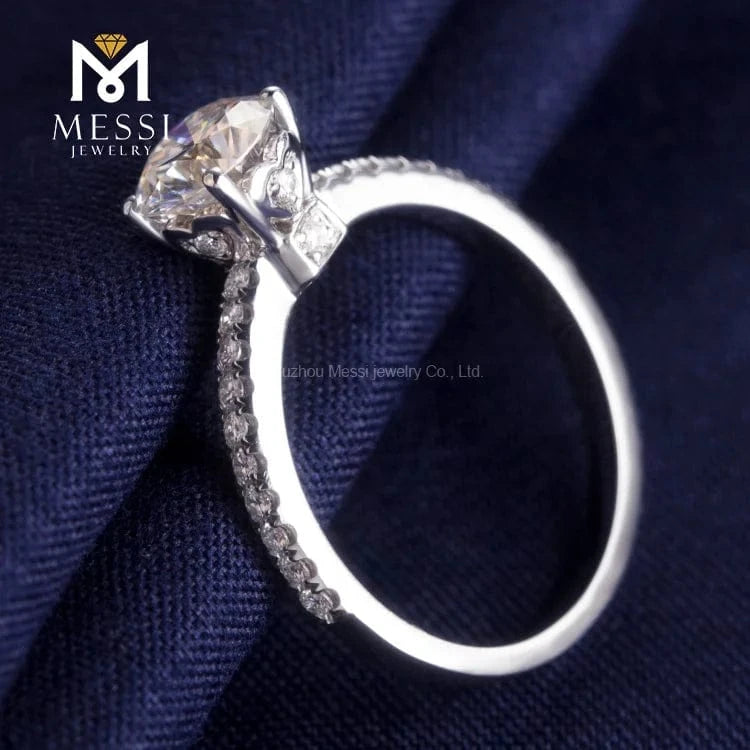 Messi Jewelry 14k gold gram price wholesale moissanite diamond ring for women wedding rings