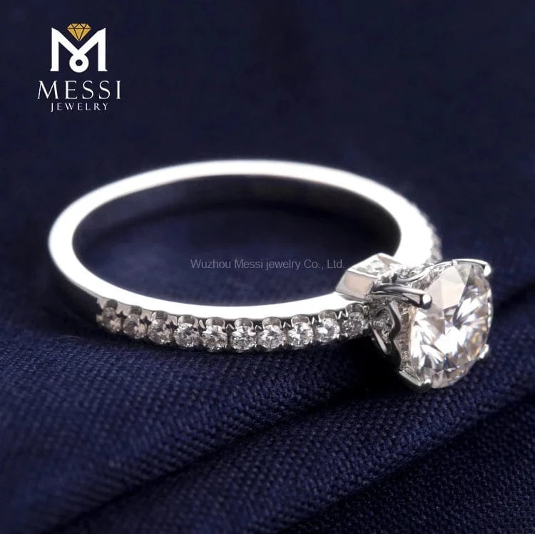 Messi Jewelry 14k gold gram price wholesale moissanite diamond ring for women wedding rings