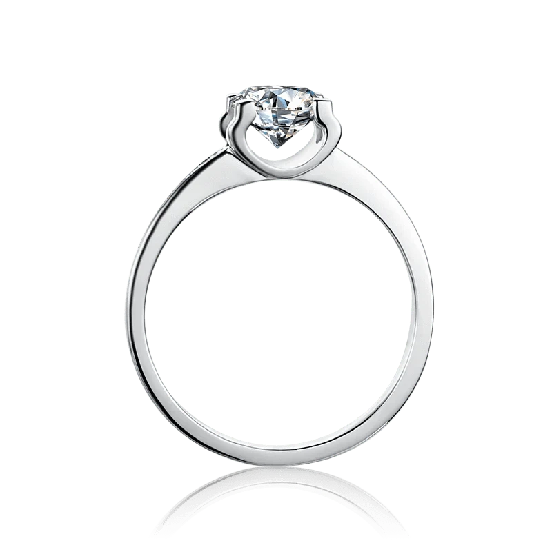 Messi Jewelry engagement 1 carat moissanite diamond 925 sterling silver rings women for wedding