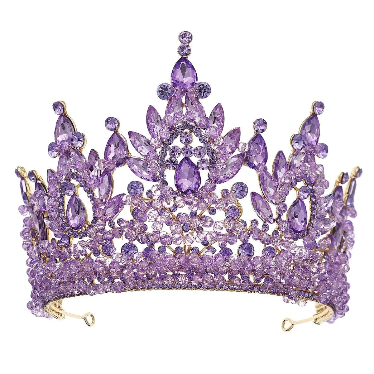 Miallo Luxury Colorful Bridal Headpiece Wedding Hair Accessories Rhinestone crystal Crown And Tiaras For women