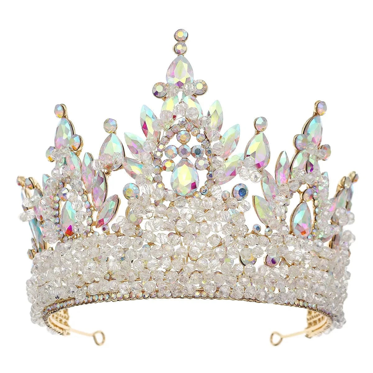 Miallo Luxury Colorful Bridal Headpiece Wedding Hair Accessories Rhinestone crystal Crown And Tiaras For women