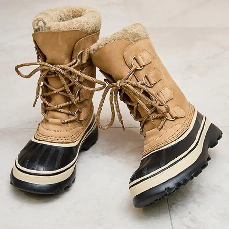 Mid - tube Lace - up Snow Boot Warm Thick Fleece Comfort Waterproof Sports Shoe Outdoor Mountaineer Ski Boots Casual Shoe Sport Shoe - SN Wigs & More