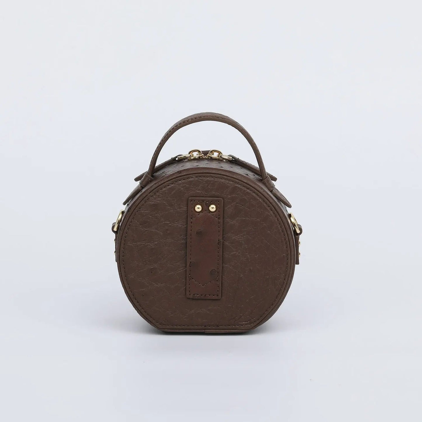 Mini Top - Handle Bag - Genuine Ostrich Leather - Timeless Elegant Classic Chic Style - SN Wigs & More