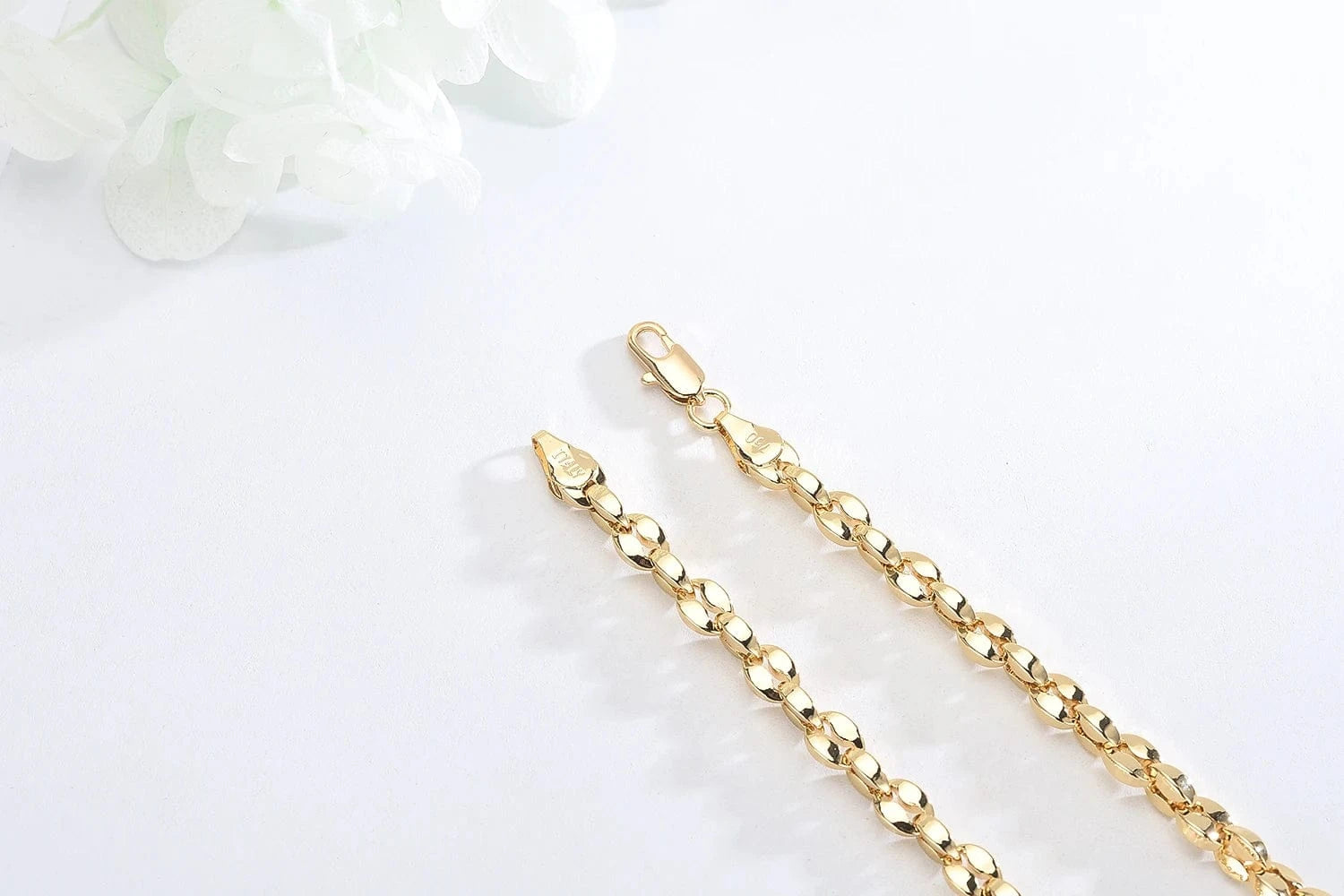 Minimalistic Italian 750 Oro 18k Original 24K 14K Waterproof Solid Pure Real Laminated Gold Plated Jewelry  Necklace For Women