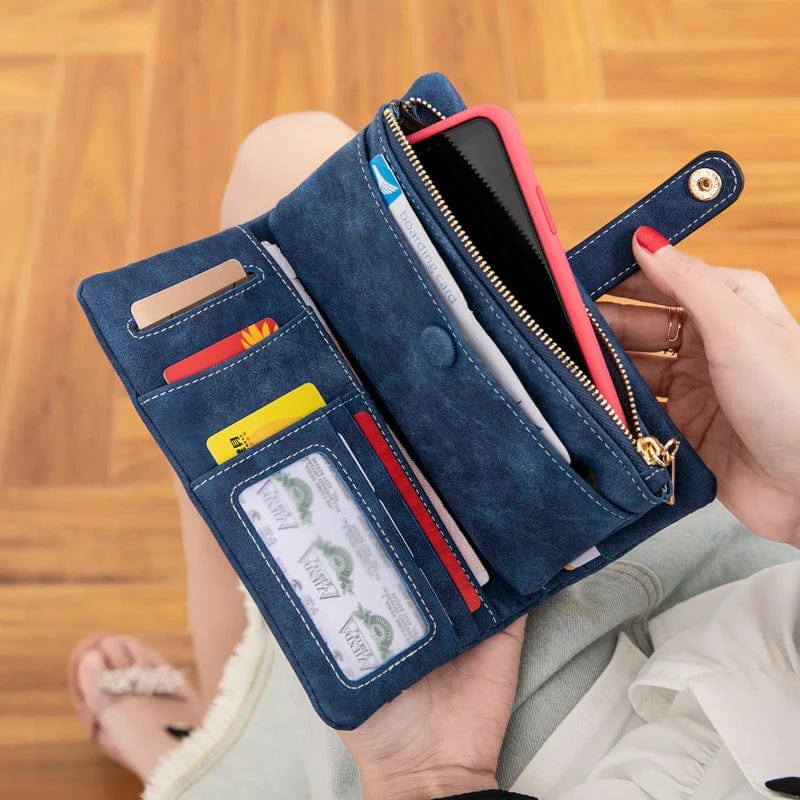 MIYIN 2024 hot selling women wallet Long Retro ladies purse Multifunction wallet card holder cartera women's wallets