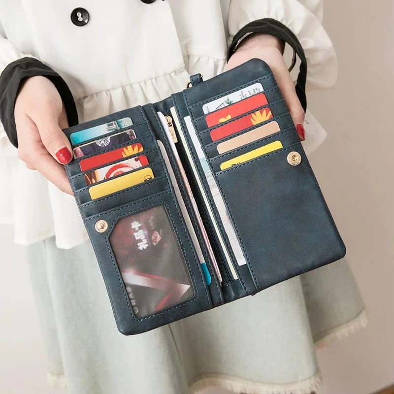 MIYIN 2024 hot selling women wallet Long Retro ladies purse Multifunction wallet card holder cartera women's wallets woman