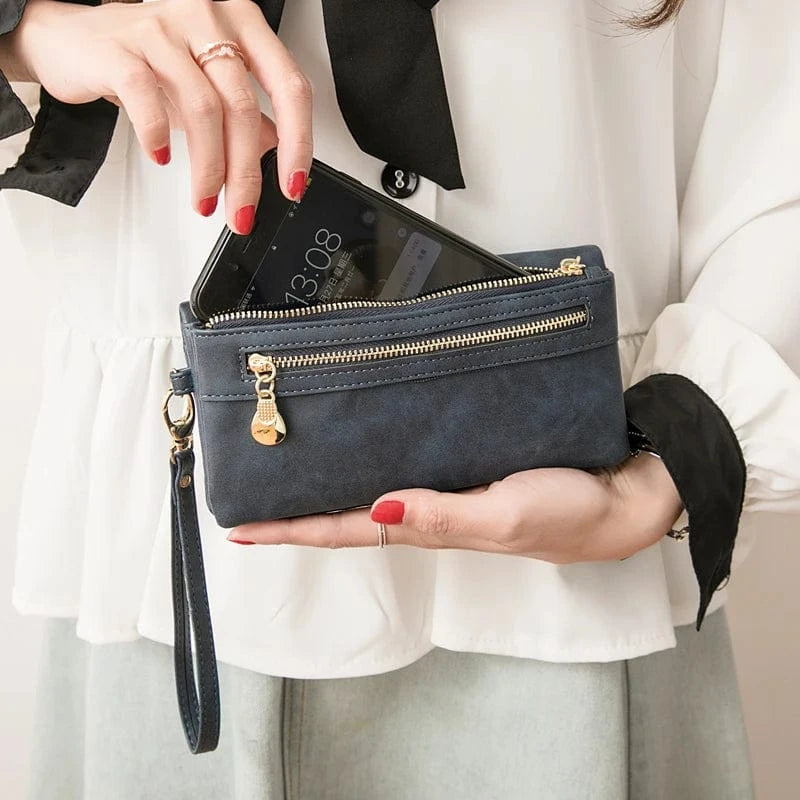 MIYIN 2024 hot selling women wallet Long Retro ladies purse Multifunction wallet card holder cartera women's wallets woman