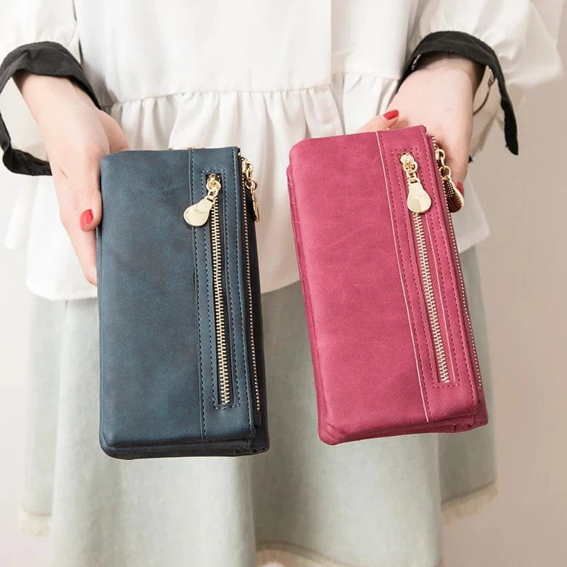 MIYIN 2024 hot selling women wallet Long Retro ladies purse Multifunction wallet card holder cartera women's wallets woman