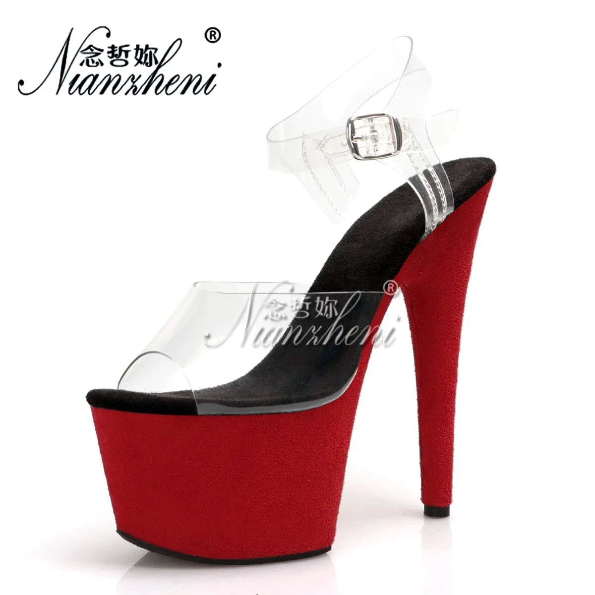 Models Show Catwalk 17cm Peep Toe Exotic Dancer Fashion Shallow Transparent Elegant Sexy Fetish Shoes Bride Party Dress Women