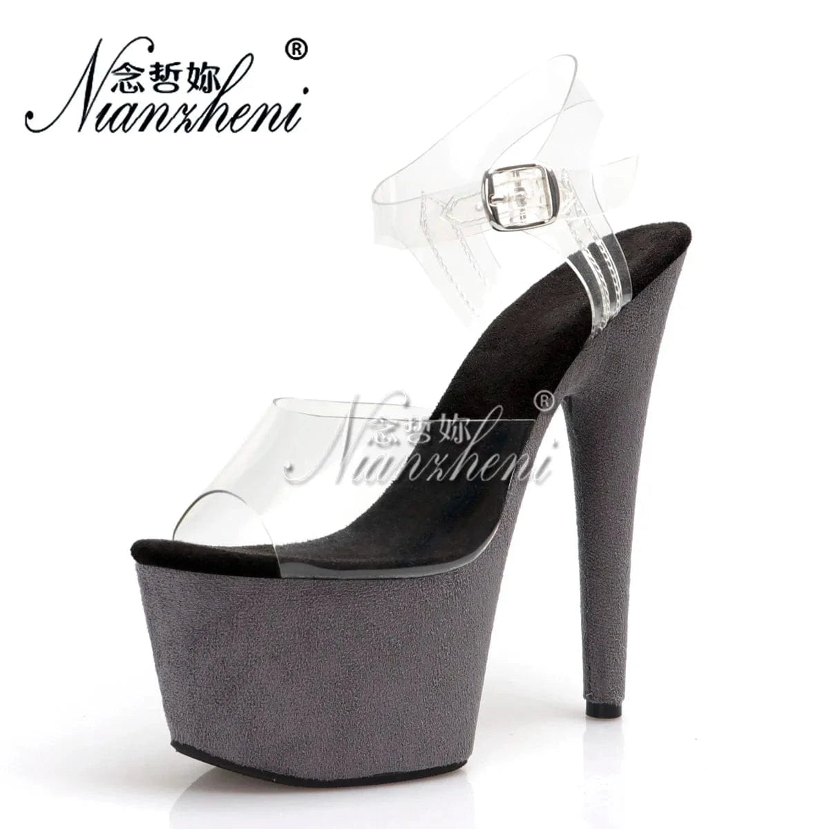 Models Show Catwalk 17cm Peep Toe Exotic Dancer Fashion Shallow Transparent Elegant Sexy Fetish Shoes Bride Party Dress Women