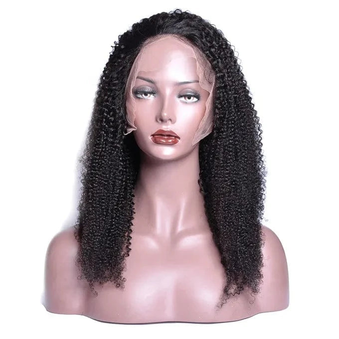 Modern Show Kinky Curly Wigs Human Hair, 360 Lace Wig 180% Density lace Front Wig Kinky Curly