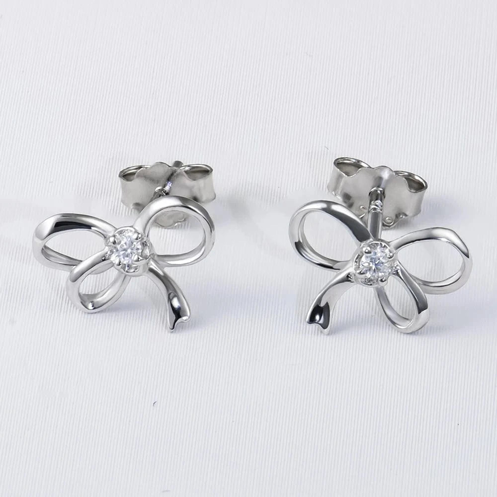 Moissanite Earring 925 Sterling Silver White VVS  Stud Moissanite Diamond Earring Jewelry