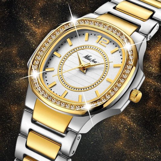 montre femme missfox 2549 Watch ice new rhinestone Ladies hombre Luxury Brand Diamond Quartz Gold Wrist Watch Gifts For Women