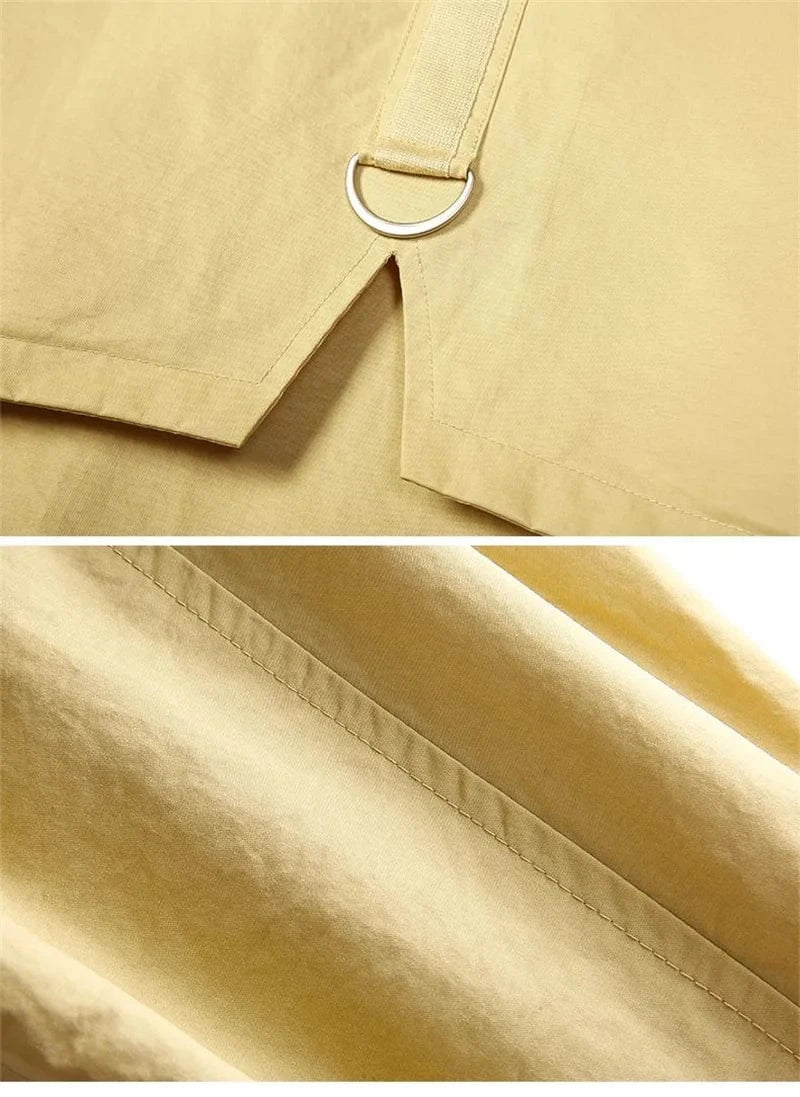 Mother's Windbreaker Women's Spring And Autumn 2023 New Middle-Aged Mother's Loose And Thin Coat Korean Lining Trench Hooded 3XL