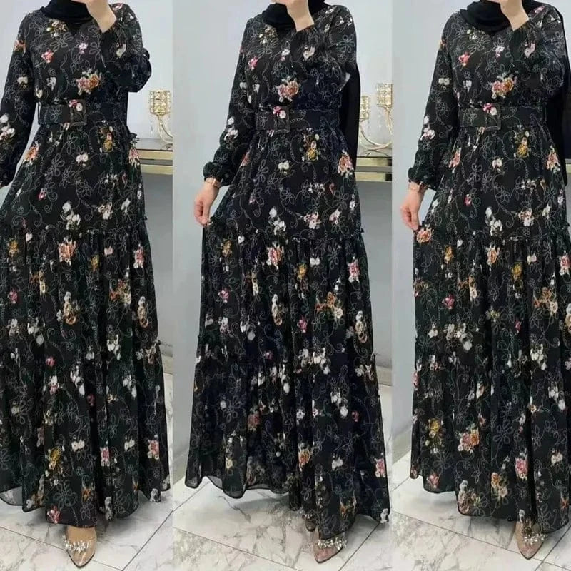 Muslim's Dresses for Women 2024 Muslim abaya Dress Dubai Eid Femme Luxury Islamic Evening  Party Elegant Long Robe
