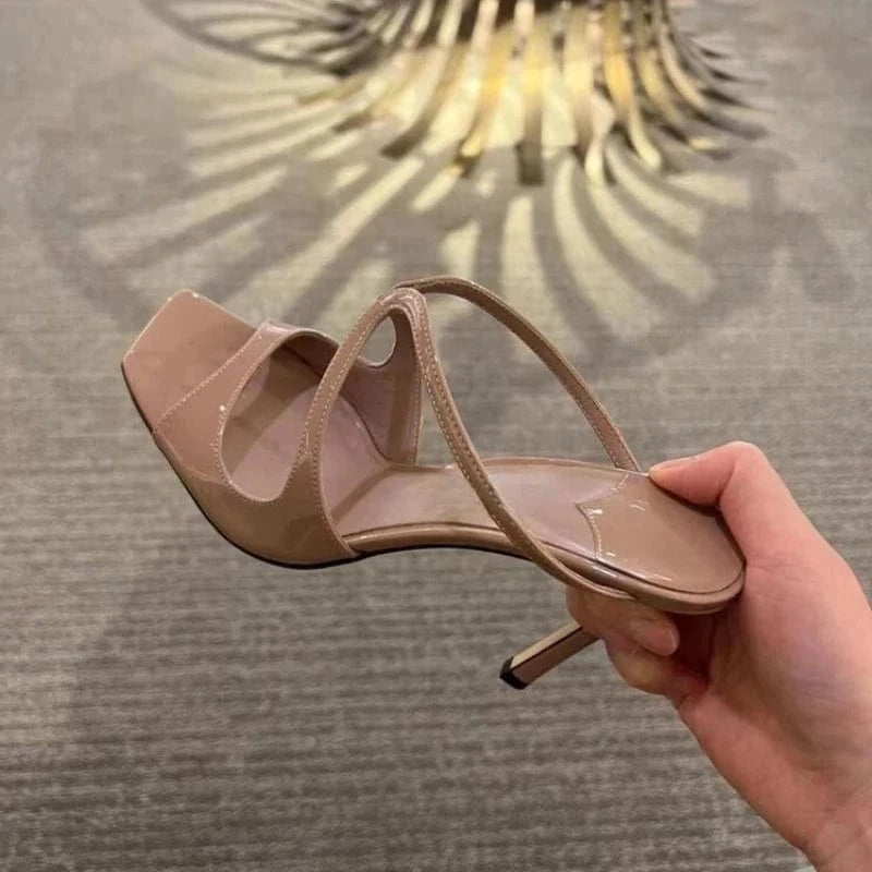 Muti-Color European Sexy Kitten Fashion Square Toe Sandals Heels for Ladies and Women