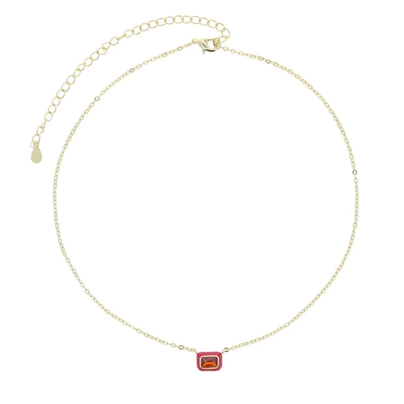 N016-Necklace 41+5cm Colorful Multi Shapes CZ Ring Earring Necklace Bracelet Set Jewelry For Women Fashion Bling 5A Cubic Zirconia Jewelry