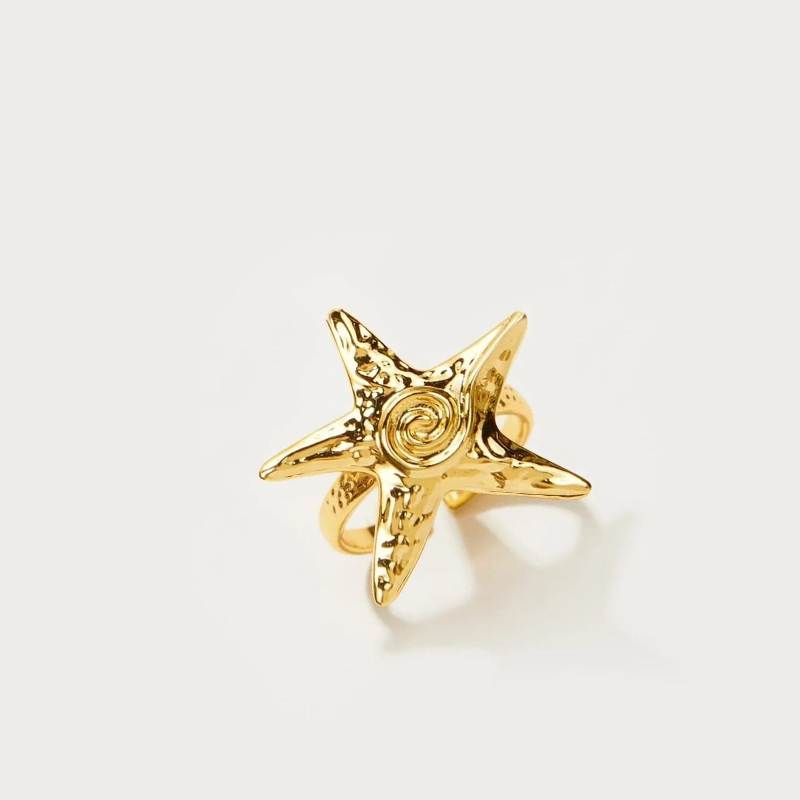 N1901 2024 New HOT 18k Gold Plated Tarnish Free Stainless Steel Original Starfish embossed thread Necklace Earrings Hawaiian Set