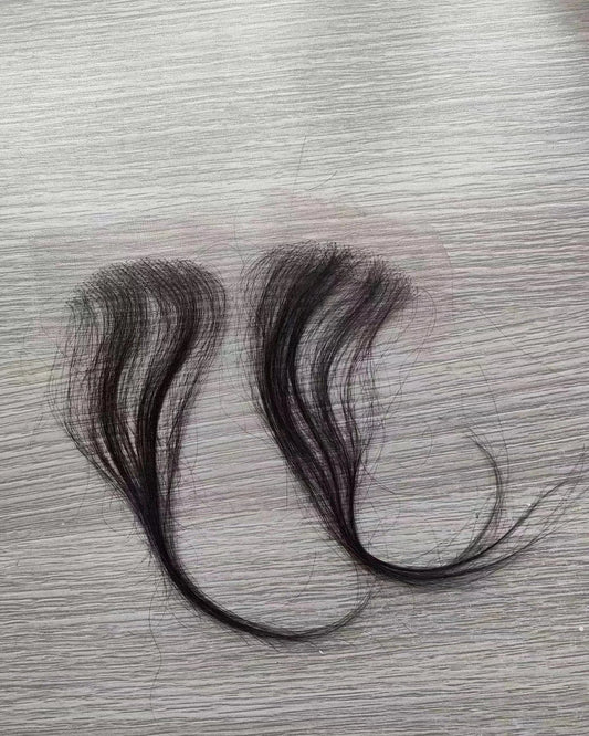 Natural color / 6 Inches Amara Hair summer new popular human hair pre-plucked front wig plucked clip in bangs clip in bang hair extensions fast ship in s