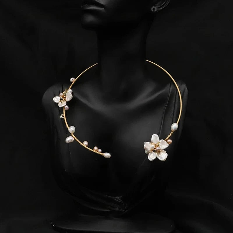 Natural Fresh Water Pearl Necklace For Women Girl Wedding Party Gift Handmade Jewelry