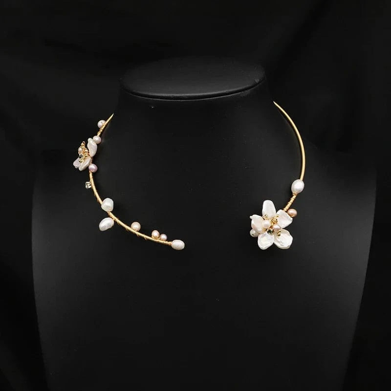 Natural Fresh Water Pearl Necklace For Women Girl Wedding Party Gift Handmade Jewelry