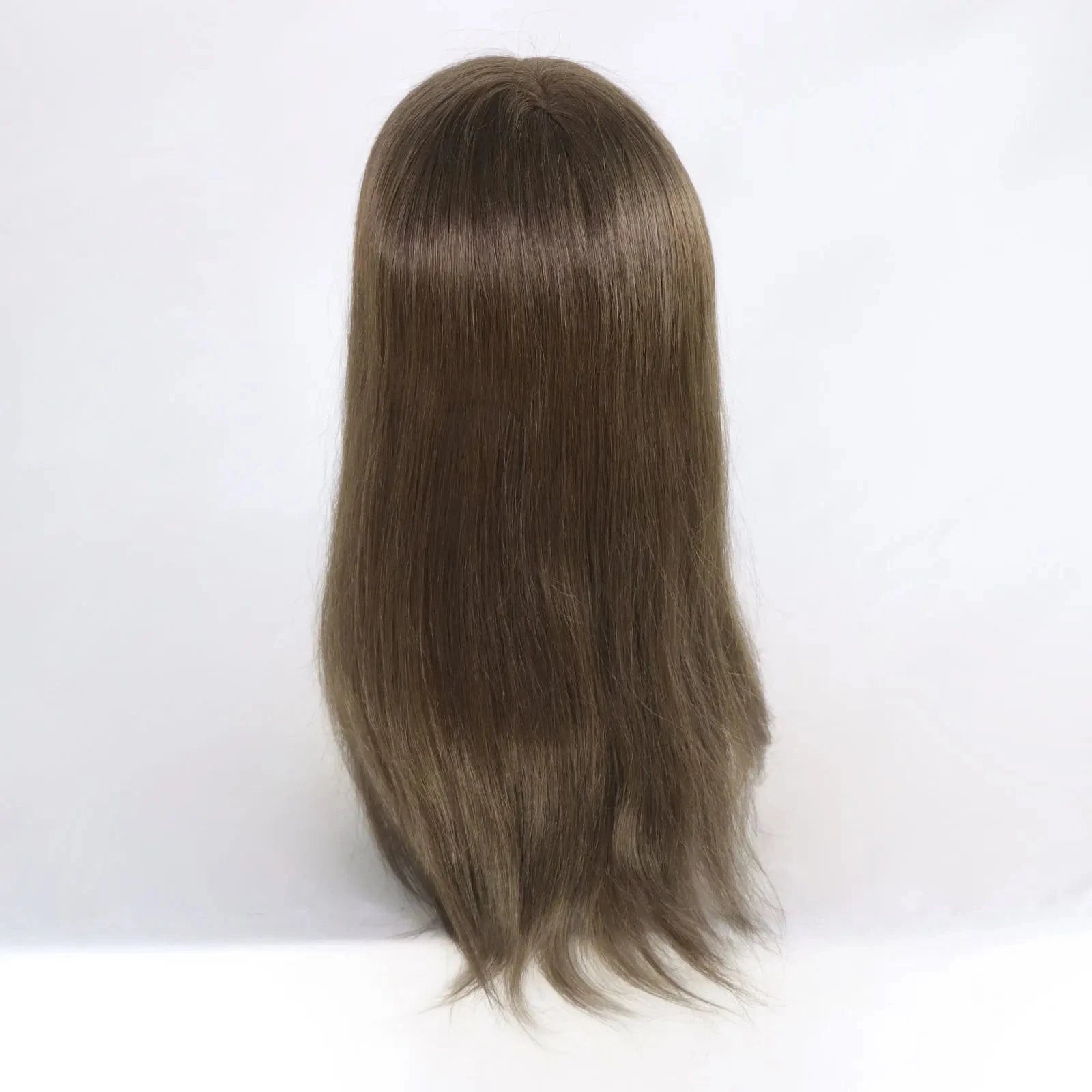 Natural Looking Hairline Male Hair Patch 16 Inches 4# Brown Natural Human Hair Man Hairpiece Lace Toupee For Men
