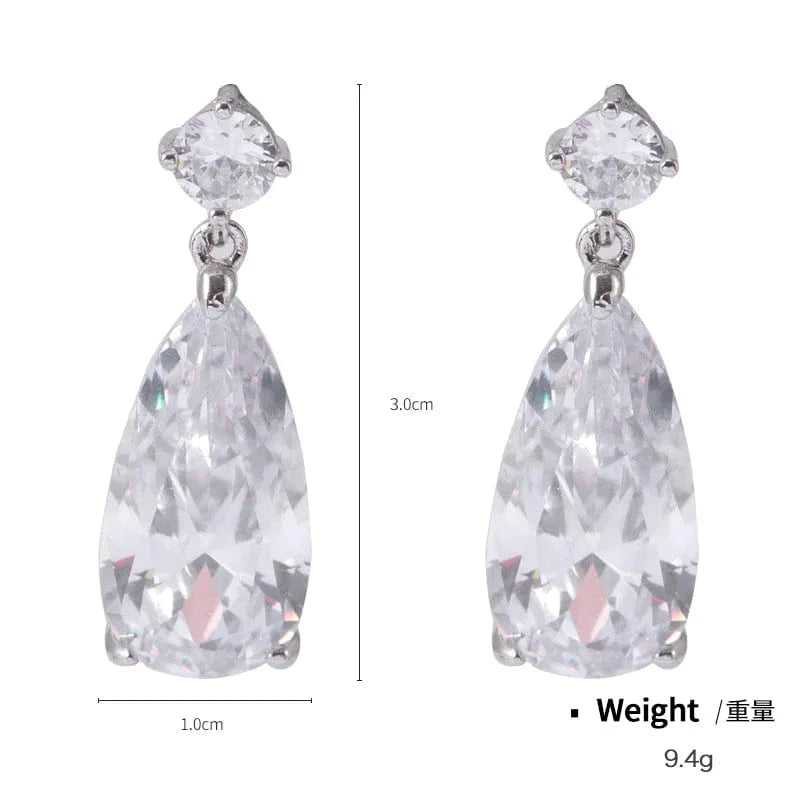 NCE04954 Dropshipping Cheap Earring Wholesale Women Luxury Zircon Crystal Beaded Statement Earring Party Exaggerated Long Drop Earrings