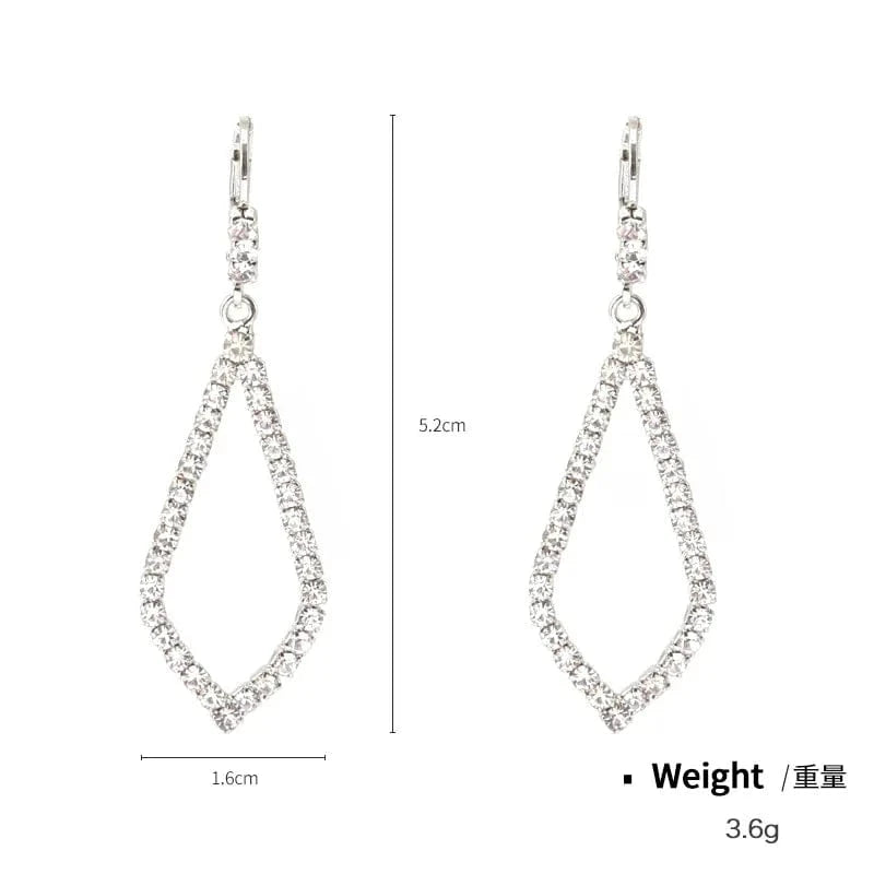 NCE04956 Dropshipping Cheap Earring Wholesale Women Luxury Zircon Crystal Beaded Statement Earring Party Exaggerated Long Drop Earrings