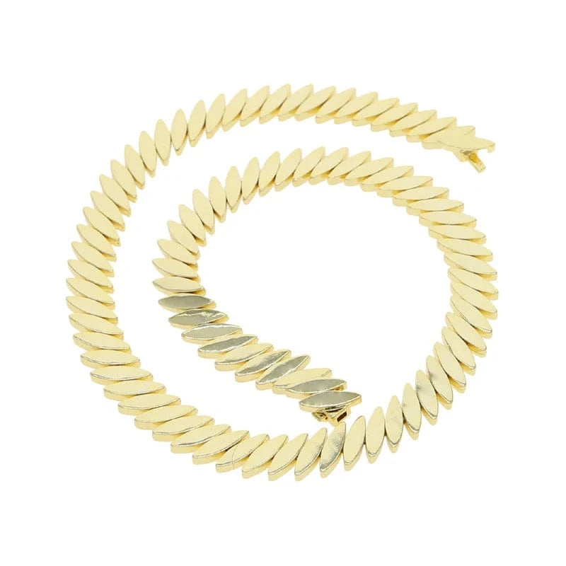 Necklace 41cm / YN19-Gold 2023 New Arrived Cool Punk Styles High Polished Horse Eye Necklace Bracelet For Women Girl Fashion Jewelry Set