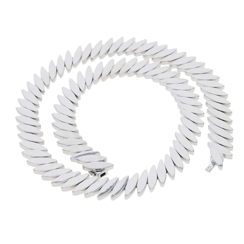 Necklace 41cm / YN19-Silver 2023 New Arrived Cool Punk Styles High Polished Horse Eye Necklace Bracelet For Women Girl Fashion Jewelry Set