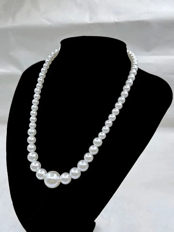 Necklace / H Greek Sorority OES Eastern StarHandmade Pendant Multilayer Imitation Pearl Bead Necklace