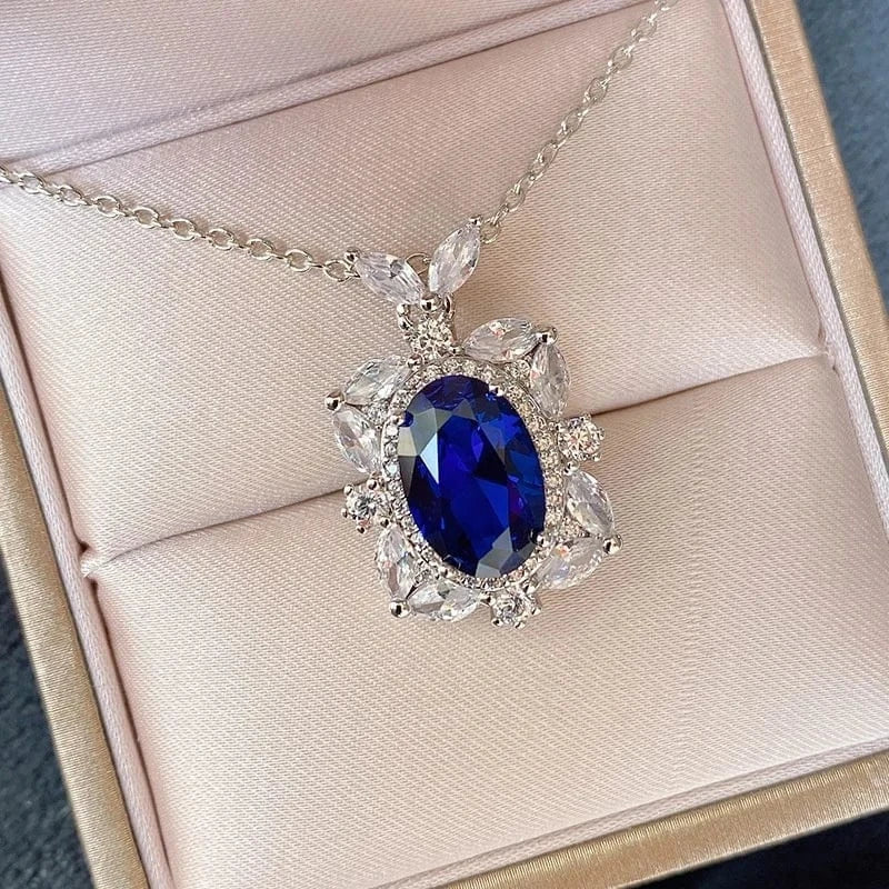 necklace Wholesale Dubai Bridal Luxury Diamond CZ Zircon Jewelry Sets Fashion 18K Gold Plated S925 Sterling Silver Wedding Jewelry Set