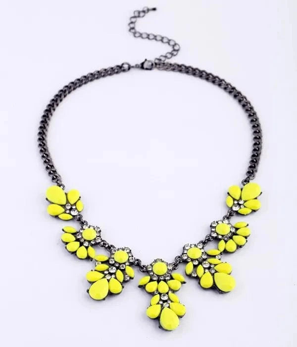 necklace / xl00471-3 xl00471 Personalized Gun Metal Plating Brand Jewelry Women Fashion Spring Design Wholesale Neon Statement Necklace