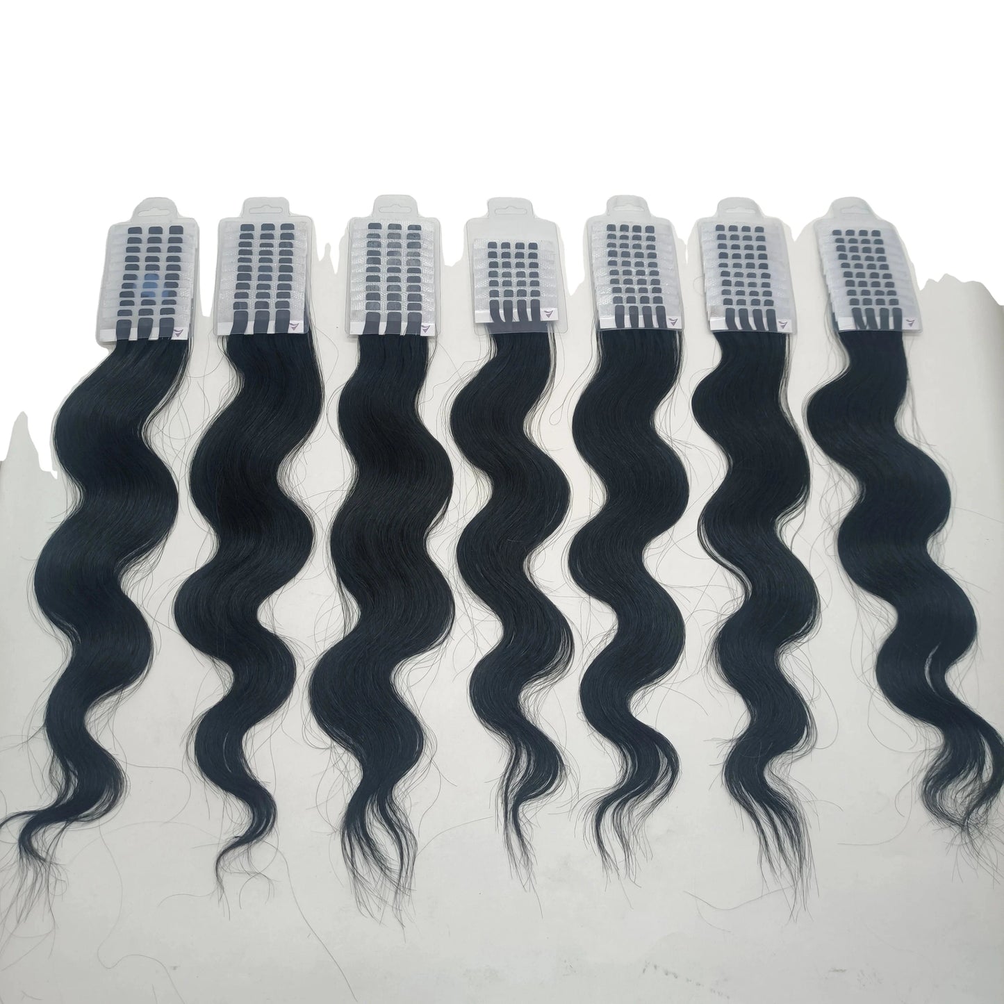 New 100% virgin human hair mini tape reused 3- 4 times ombre/balayage colour V light ultrasonic hair extensions for machine