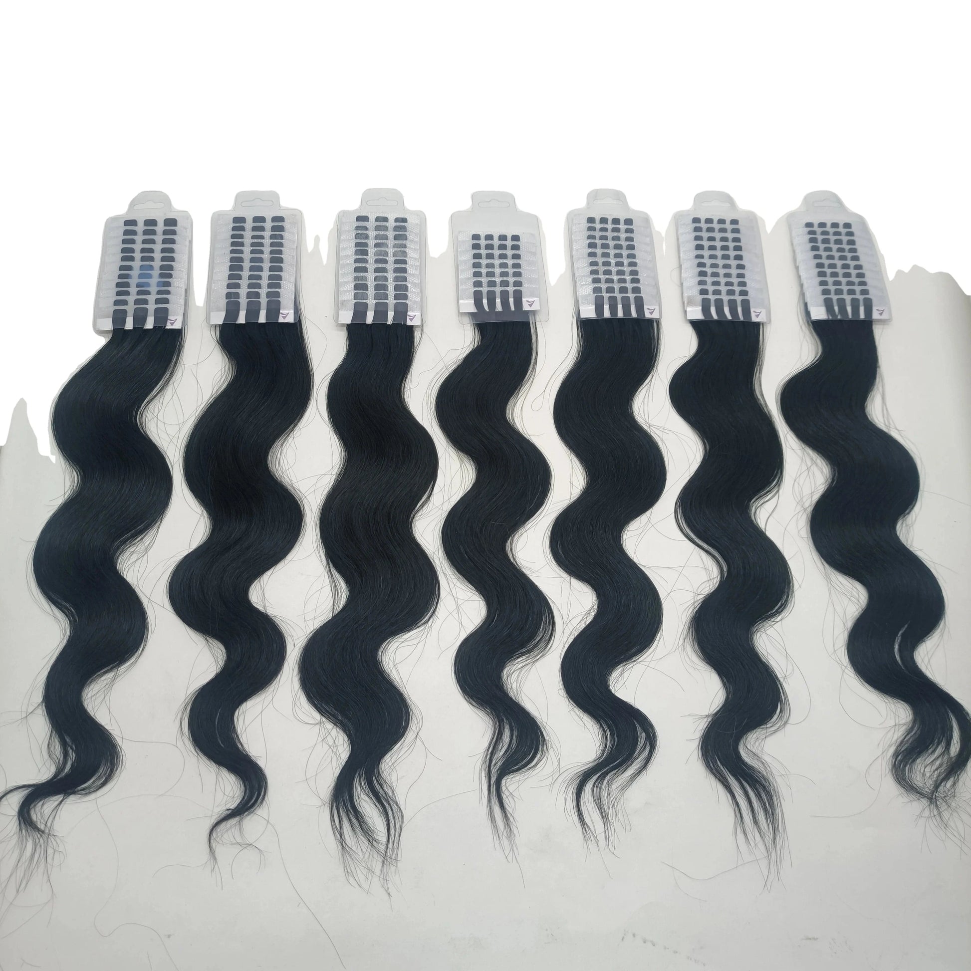 New 100% virgin human hair mini tape reused 3- 4 times ombre/balayage colour V light ultrasonic hair extensions for machine