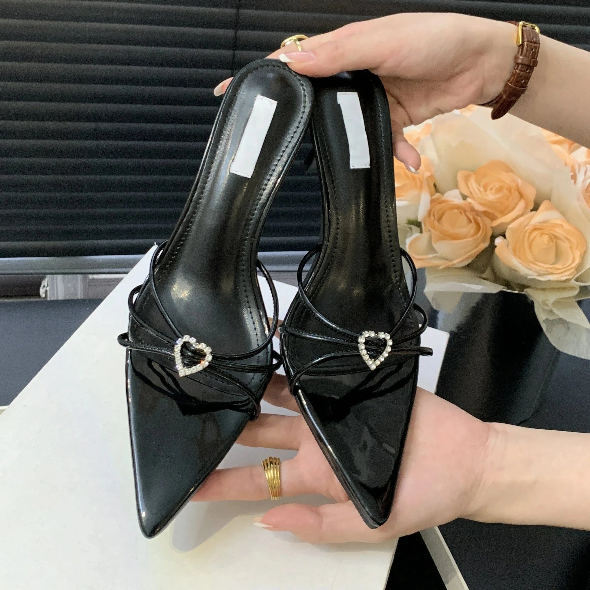 New 2024 Summer pointed toe open toe high heel sandals ready stock factory hot sale