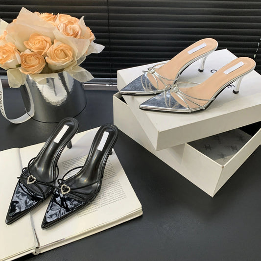 New 2024 Summer pointed toe open toe high heel sandals ready stock factory hot sale