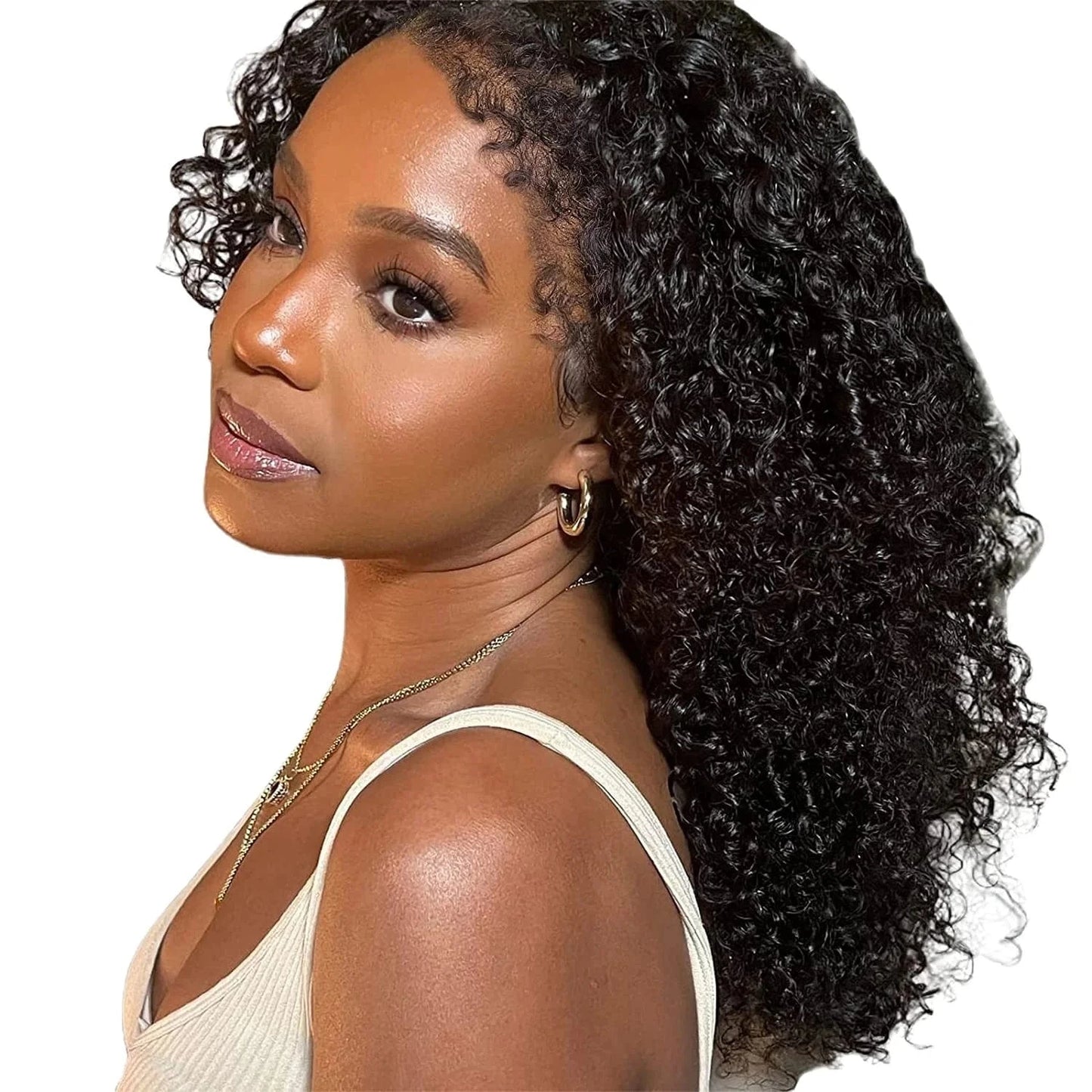 New 4C Textured Hairline Wigs Curly Baby Hair Natural Edges Skin Melt HD Lace Frontal Wigs Kinky Yaki Straight Human Hair Wigs