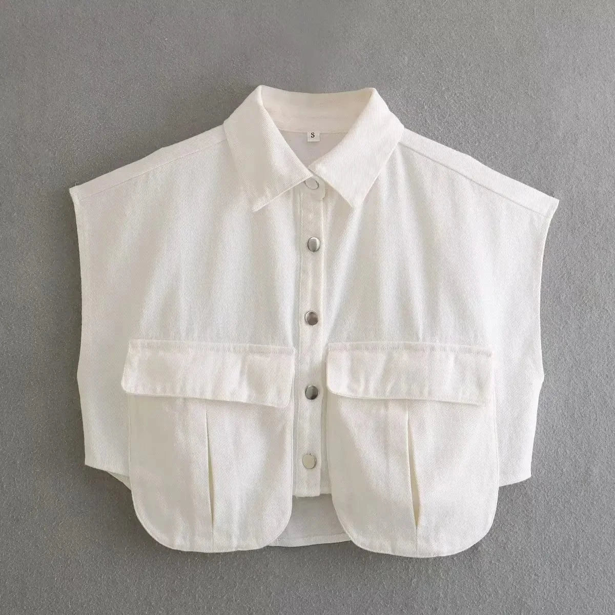 New Arrivals 2024 Hot Sale 3-Color Double Pocket Decorative Denim Top Fashion High Quality Sleeveless Button Denim Vest Jacket