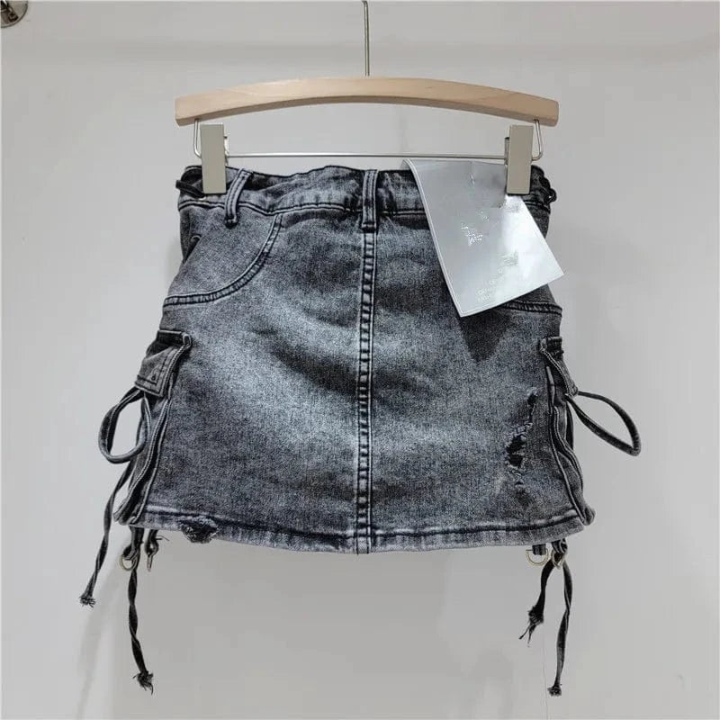 New arrivals 2024 spring and summer high waist wholesale jeans denim skirt women's skirts