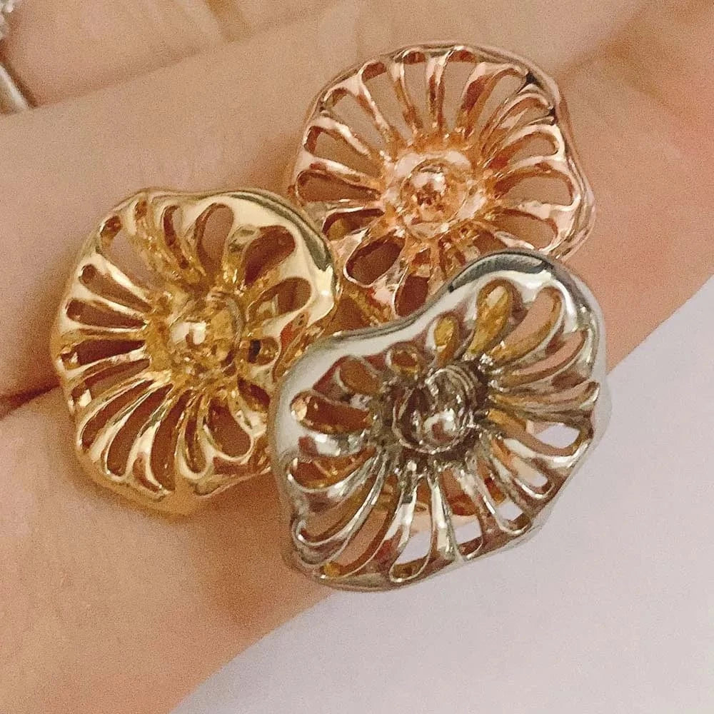 New Arrivals Fashion Popular Hot sale Gold Plated Copper Alloy Ring Latest Wedding Party Gift Birthday Wholesale Factory Jewelry