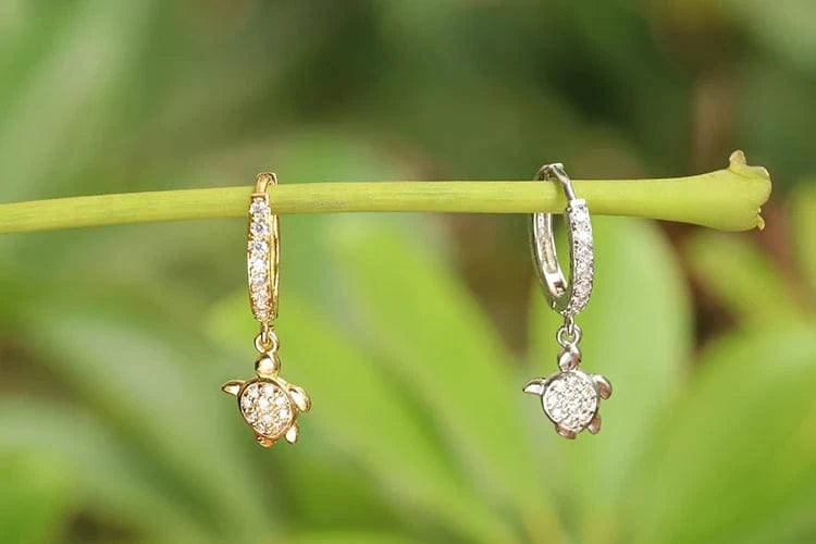 New Arrivals Fashion Tortoiseshell Turtle Earrings Hawaiian Earrings Gold Plated Jewerly with For Party Gift