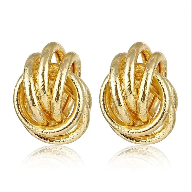 New Big Circle Round Hoop Earrings for Women's Fashion Statement Golden Punk Charm Earrings Party Jewelry