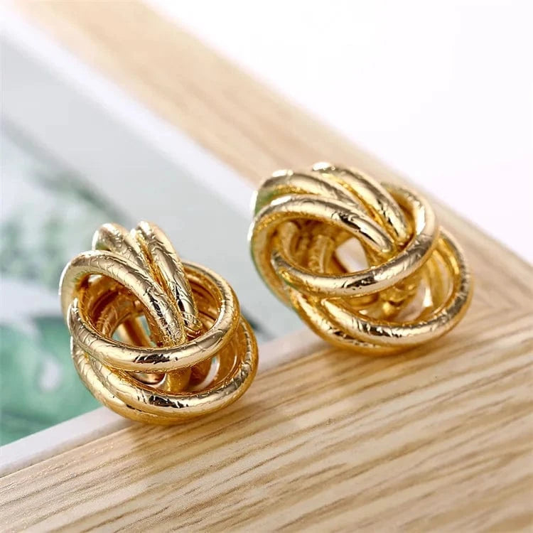 New Big Circle Round Hoop Earrings for Women's Fashion Statement Golden Punk Charm Earrings Party Jewelry