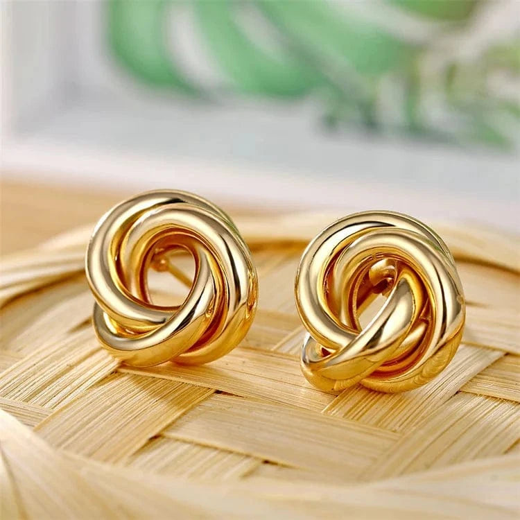 New Big Circle Round Hoop Earrings for Women's Fashion Statement Golden Punk Charm Earrings Party Jewelry