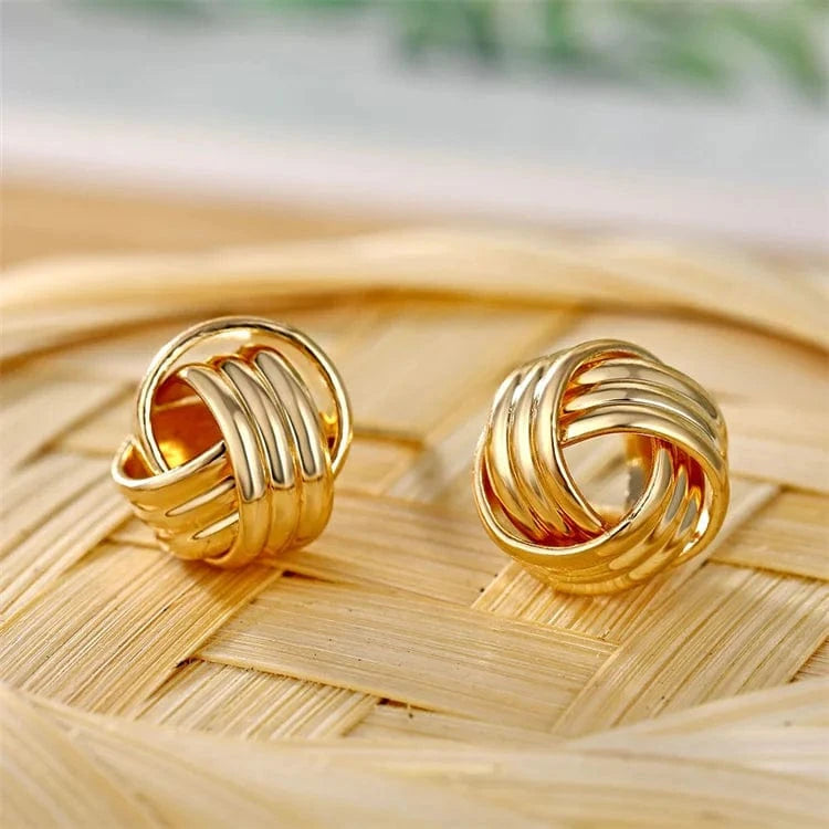 New Big Circle Round Hoop Earrings for Women's Fashion Statement Golden Punk Charm Earrings Party Jewelry