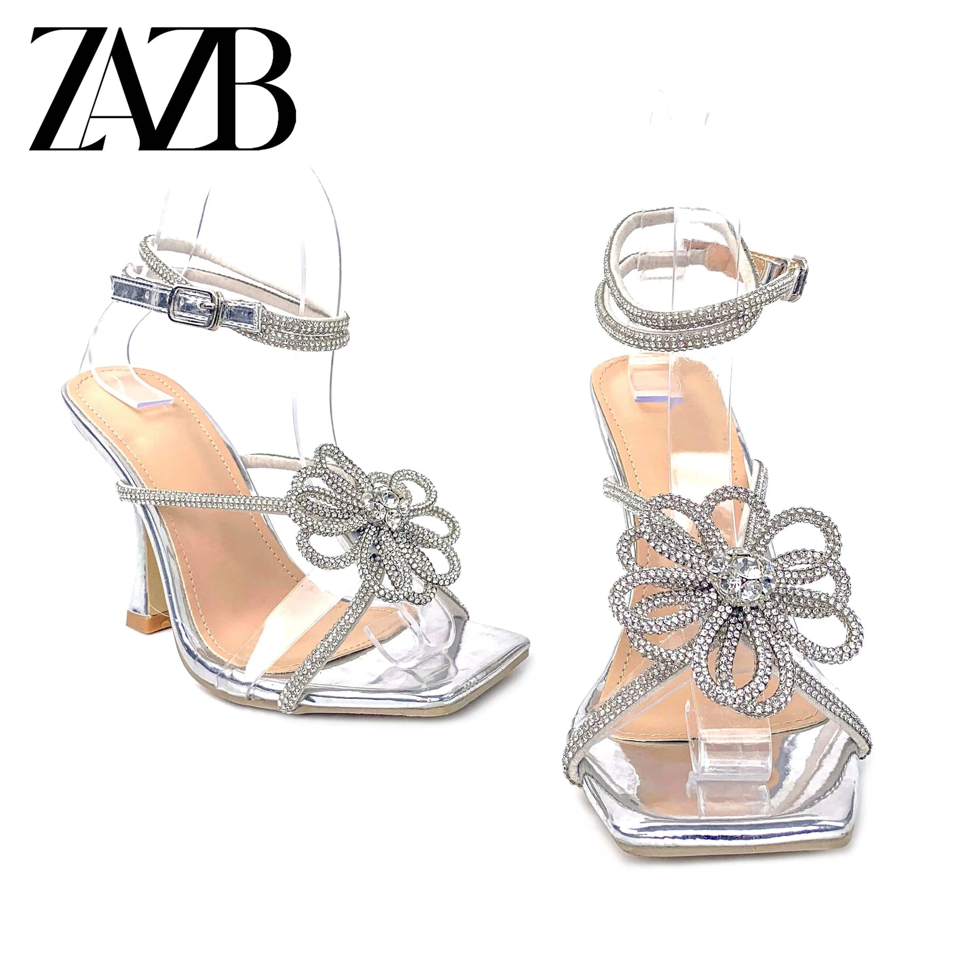 New blue strap bright high-heeled sandals drill press strap high-heeled sandals