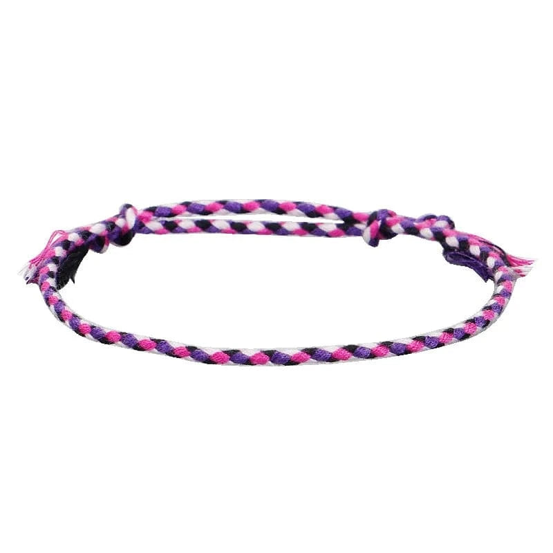 New Canonical Ping An Buckle Four Strand Color Bracelet Simple Handmade Woven Bracelets Women's Adjustable Rope Bracelet