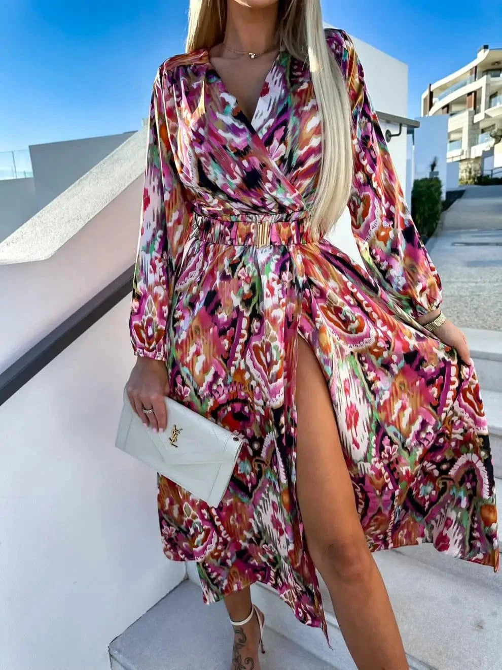 New Casual Holiday Dress Fashion Bohemian Summer Lady Embroidery Maxi Dresses dresses women lady elegant