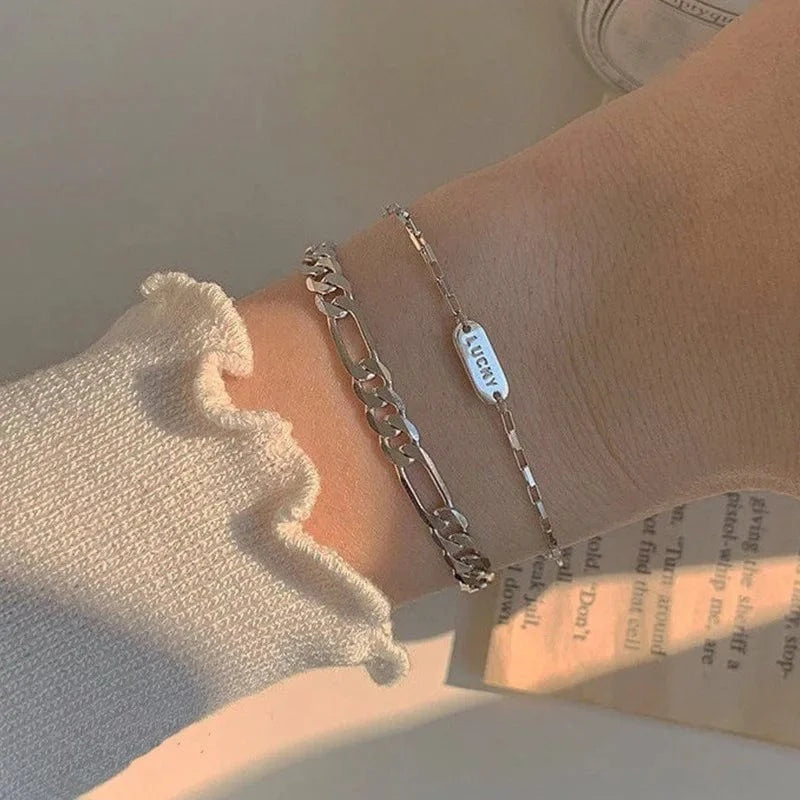 New Cold Wind Personalized Plane Bracelet Minimalist Style Star Shaped Jewelry Simplified Hand Chain Bracelet